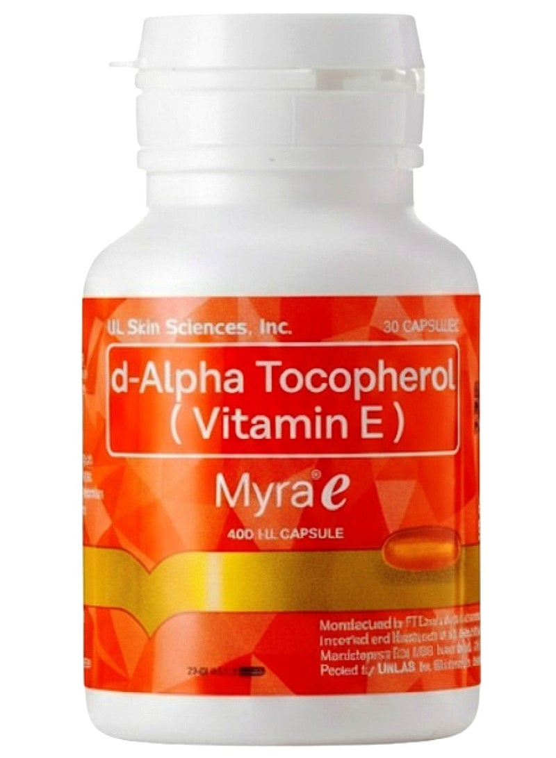 d-Alpha Tocopherol Vitamin E Myra e 400 I.U.30CAPSULE